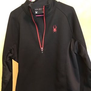 Spyder pull over 1/2 zip NWOT, size L